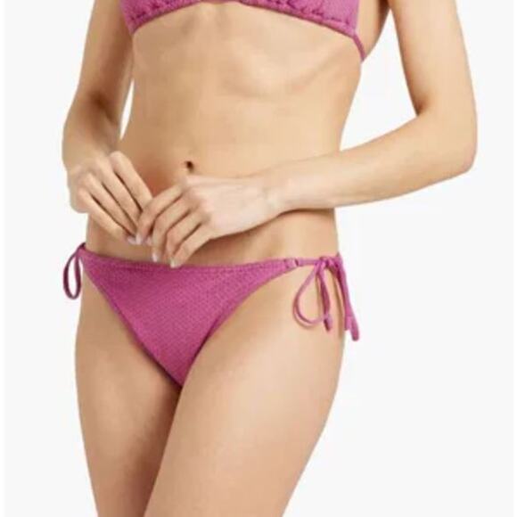 Zimmermann Other - Zimmermann Cloqué Low-Rise Bikini Briefs in Purple NWT Size 3 / US 8-10 Large
